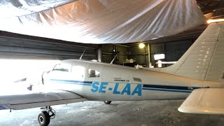 Checking the airplane in Skellefteå airport [upl. by Ebby758]