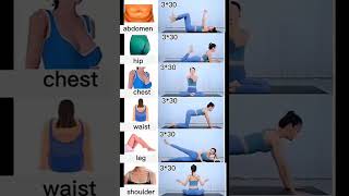 30Day Challenge for Toning Abdomen Hip Chest Waist Leg and Shoulders [upl. by Alica]