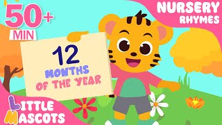 Months Of The Year  ABC Song  more Little Mascots Nursery Rhymes amp Kids Songs [upl. by Cassandry]