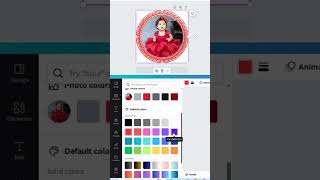 Social Media DP Profile Picture Frames Color Change to Frame shorts canva frame [upl. by Schwing444]