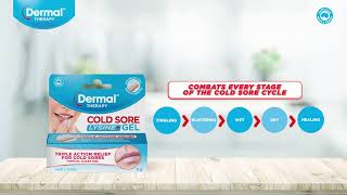 Cold Sores  Treat A Cold Sore  Get Rid Cold Sore  Dermal Therapy Cold Sore Lysine Gel [upl. by Smail]