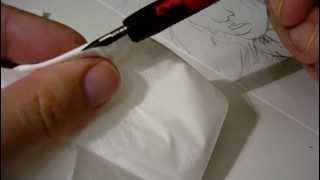 Comics zeichnen INKING Tuschen eines Comic [upl. by Sherurd]