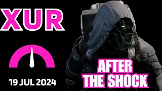 Where is XUR Today Destiny 1 D1 XUR Location and Official Inventory and Loot 19 Jul 2024 Jul1924 [upl. by Levana]