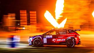 🇵🇱 ERC Rally Silesia 2024  NIGHT SHOW DONUTS SS1  Day 1 Highlights [upl. by Grote389]