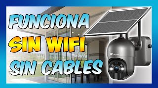 😱 360 ¡SIN CABLES y SIN WIFI Cámara de Seguridad donde quieras CTRONICS 2K [upl. by Dearborn]