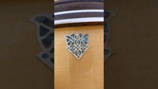 Mother of Pearl and Ivory inlay on an acoustic guitar cnc [upl. by Cahn]