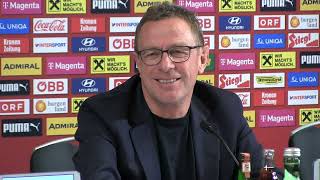 Pressekonferenz amp Kaderbekanntgabe von ÖFB Teamchef Ralf Rangnick [upl. by Ahseekan]