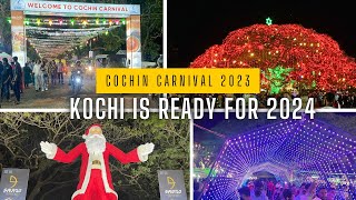 Cochin Carnival 2023  KOCHI IS READY FOR THE NEWYEAR NIGHT  Fort Kochi  Night Life  2023 [upl. by Gerek]