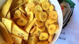 How to Make Crispy Plantain Chips [upl. by Hadeis792]