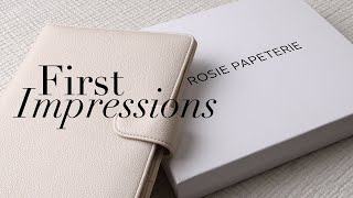 Rosie Papeterie Apple Vegan Leather Unboxing  First Impressions [upl. by Reniar]