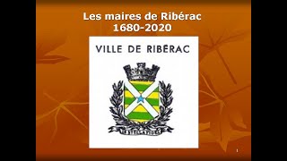 histoire des maires de ribérac complète [upl. by Atnicaj]