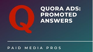 Quora Ads Promoted Answers [upl. by Leoni39]