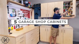 5 Garage Shop Cabinets for Ultimate DIY Storage [upl. by Anet]