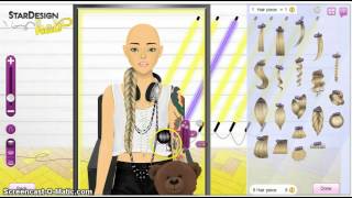 Stardoll stardesign hair tutorial Braids [upl. by Neelhtakyram]