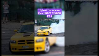 Highest Horsepower Sedans UNDER 15000 car horsepower dodge genesis jaguar automobile review [upl. by Winwaloe]