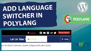 How to Add Language Switcher in Menu in Polylang WordPress [upl. by Gosney351]