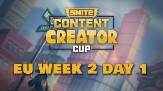 SMITE Content Creator Cup  EU Week 2 Day 1 [upl. by Ainet]