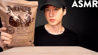 ASMR US MILITARY MRE MealReadytoEat MUKBANG  Unboxing amp Eating No Talking Zach Choi ASMR [upl. by Atiluap]