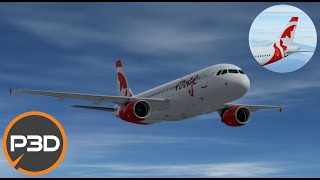 CYUL  CYVR  FsLabs A320214 • Air Canada Rouge CGFCP Takeoff  PT1 [upl. by Atteniuq]