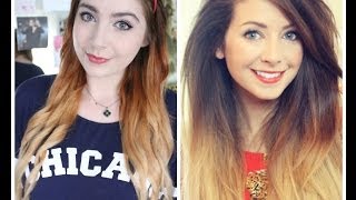 Zoella Inspired Ombre Hair Tutorial [upl. by Aracal]