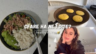 Cfare ha ne 1 dite Pancake me kripe Sushi Bowl Kurulus Osman  Vlog Shqip Lejla Bilalli Healthy [upl. by Cohin20]