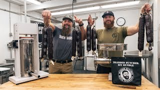 The Best Homemade Deer Summer Sausage Youll Ever Eat By The Bearded Butchers [upl. by Antons]