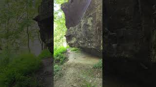 Cliffs like these line the Muscatatuck River thats just around the corner [upl. by Neva812]