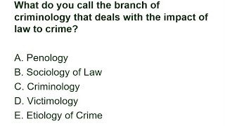 Introduction to Criminology Branches of Criminology [upl. by Magda]