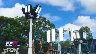 Generac Lighting Towers  Construction Lights Security Lights Road work Lights [upl. by Halonna]