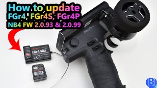 Tutorial How to update Flysky FGr4 FGr4S FGr4P receiver Flysky Noble NB4 FW 2093 2099 [upl. by Nynahs]