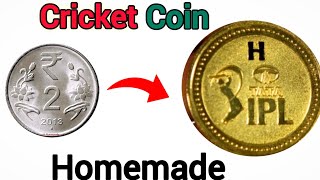 🥰 How To Make Toss coin at home  easy  Cricket toss coin [upl. by Hamfurd]