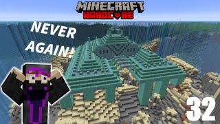 Ocean Monument Draining  Minecraft Lets Play Episode 32 Hardcore [upl. by Nava]