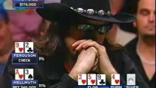 Phil Hellmuth vs Chris Ferguson  Insane Bad Beat [upl. by Hanus]