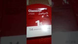 دواء clamoxyl 1g مضاد حيوي لعلاج الامراض التنفسية مثل la gripe w les angine [upl. by Alyl]