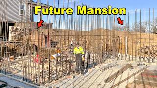 Building The Walls For My Farms HUGE Mansion Pt 1 [upl. by Lawry]