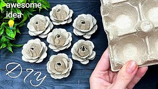 easy idea from egg carton box egg tray craft DIY tutorial shorts ytshorts viralvideo funny [upl. by Adolpho]