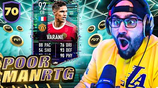 I GOT 92 FLASHBACK VARANE INSANE CARD FIFA 22 Ultimate Team PMRTG 70 [upl. by Adnorrehs]