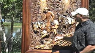 Bas Relief Carving by Dyke Roskelley [upl. by Teeniv]