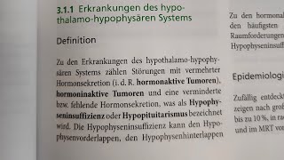 Facharztprüfung Innere Medizin Erkrankungen des Hypothalamus und der Hypophyse [upl. by Nylhtac]