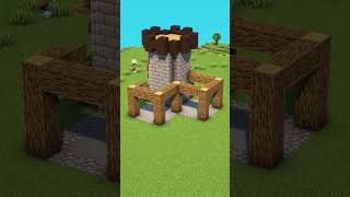 Minecraft Starter Castle🏠 shorts [upl. by Yrtnahc]