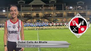 AICC MEGAA League Rd 1 Senior Camogie Final  Dubai Celts Clarach vs Dubai Celts An Bhaile [upl. by Dnomar]