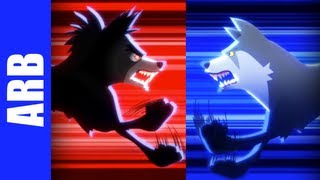 Insanity Wolf vs Courage Wolf  ANIMEME RAP BATTLES [upl. by Folly]