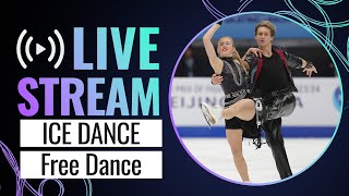 LIVE  Ice Dance Free Dance  ISU World Junior Championships  Taipei City 2024  FigureSkating [upl. by Breh]