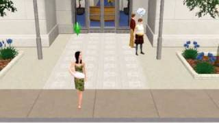 sims 3 pregnant lady in labor at a pool [upl. by Canale858]