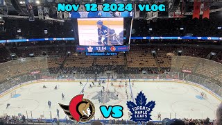 Leafs Vs Senators Vlog 11122024 [upl. by Wilfred]