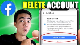 How to DELETE your Facebook Account Permanently 2024 [upl. by Connors]