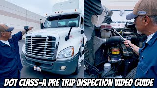 CDL 2024 ClassA Pre Trip Inspection Instruction Section A B C FULL TUTORIAL Complete Guide [upl. by Bowes]