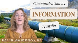 Communication as Information Transfer [upl. by Rehpotsihrc193]