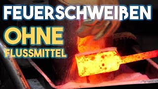 Damast schmieden ohne Borax Anleitung Tutorial [upl. by Igenia]