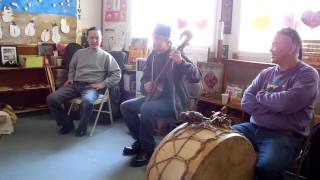 Robert McLaughlin throat sings with The Alash Ensemble  Tuvan Throat Singing [upl. by Soirtimid]